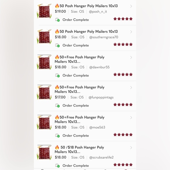 🔥100 Posh Hanger Poly Mailers bags 10x13
Simple and Classy - Picture 4 of 5